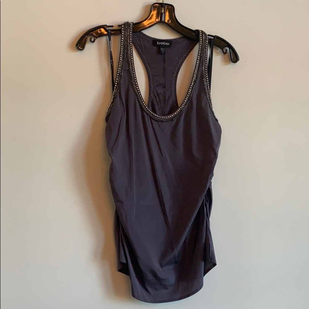 Silk racer back tank by bebe